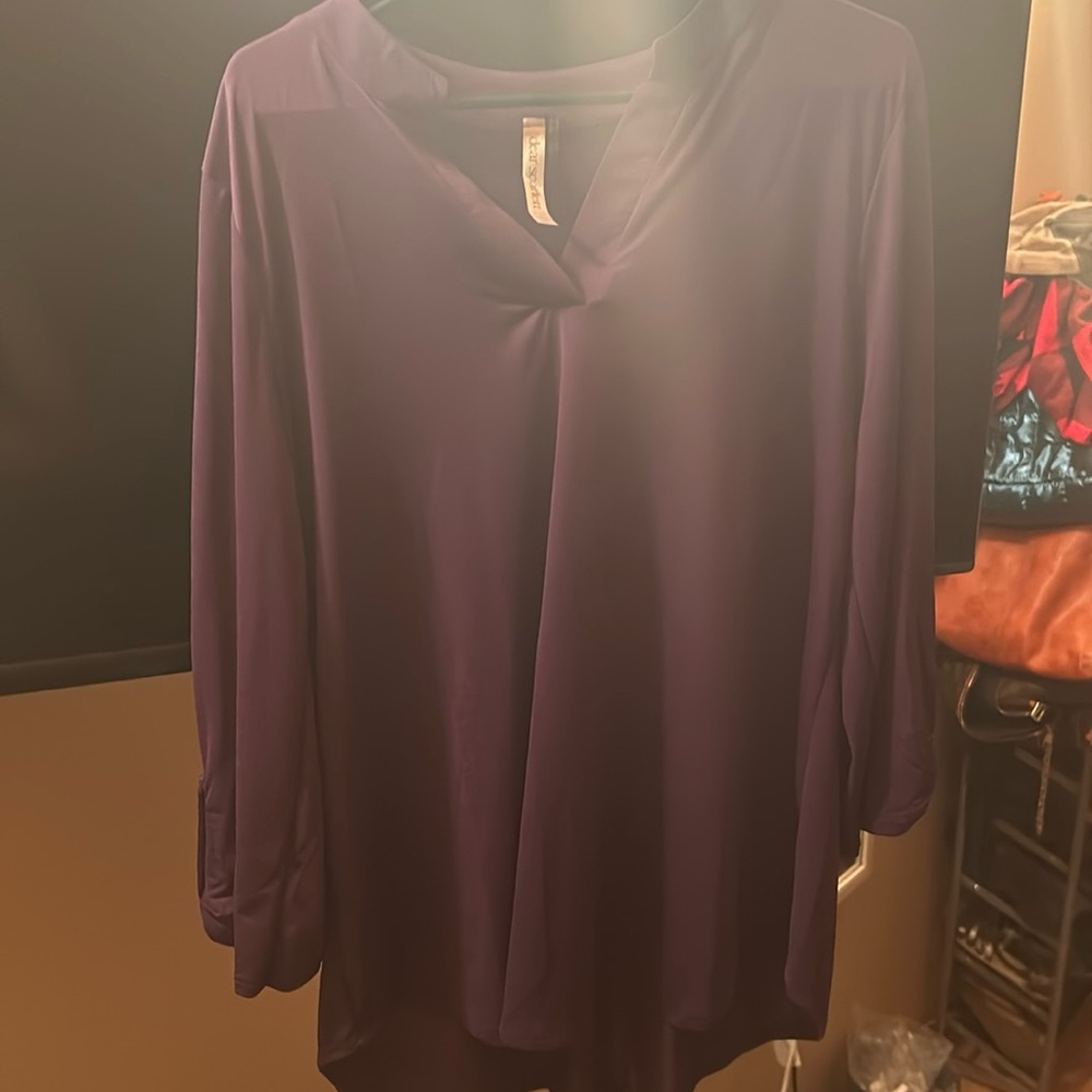 NEW-Royal Purple non wrinkle shirt - Picture 5 of 8